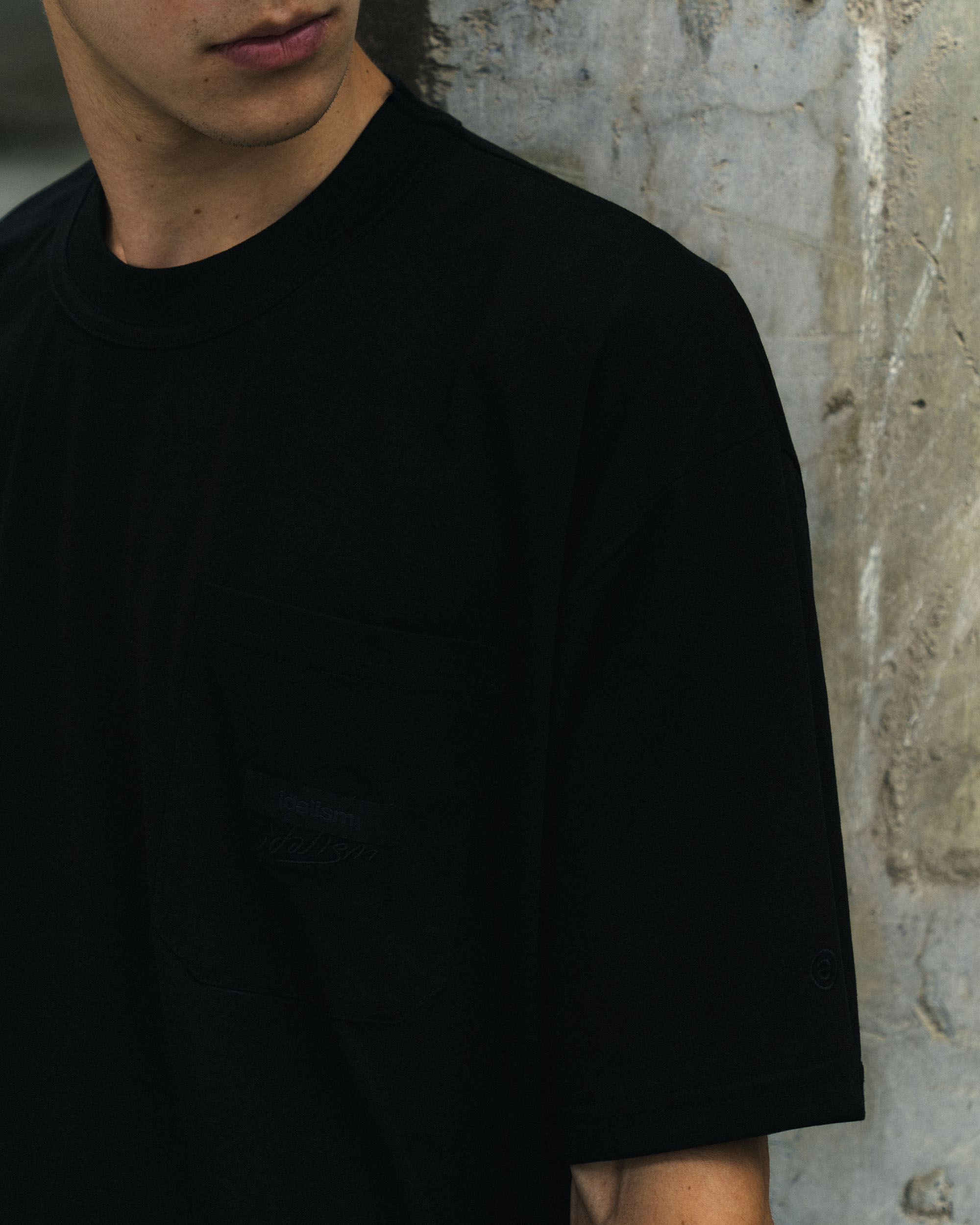 IDEALISM IDE Black Type PKTee 刺繡  Logo 柔膚 棉質 短T