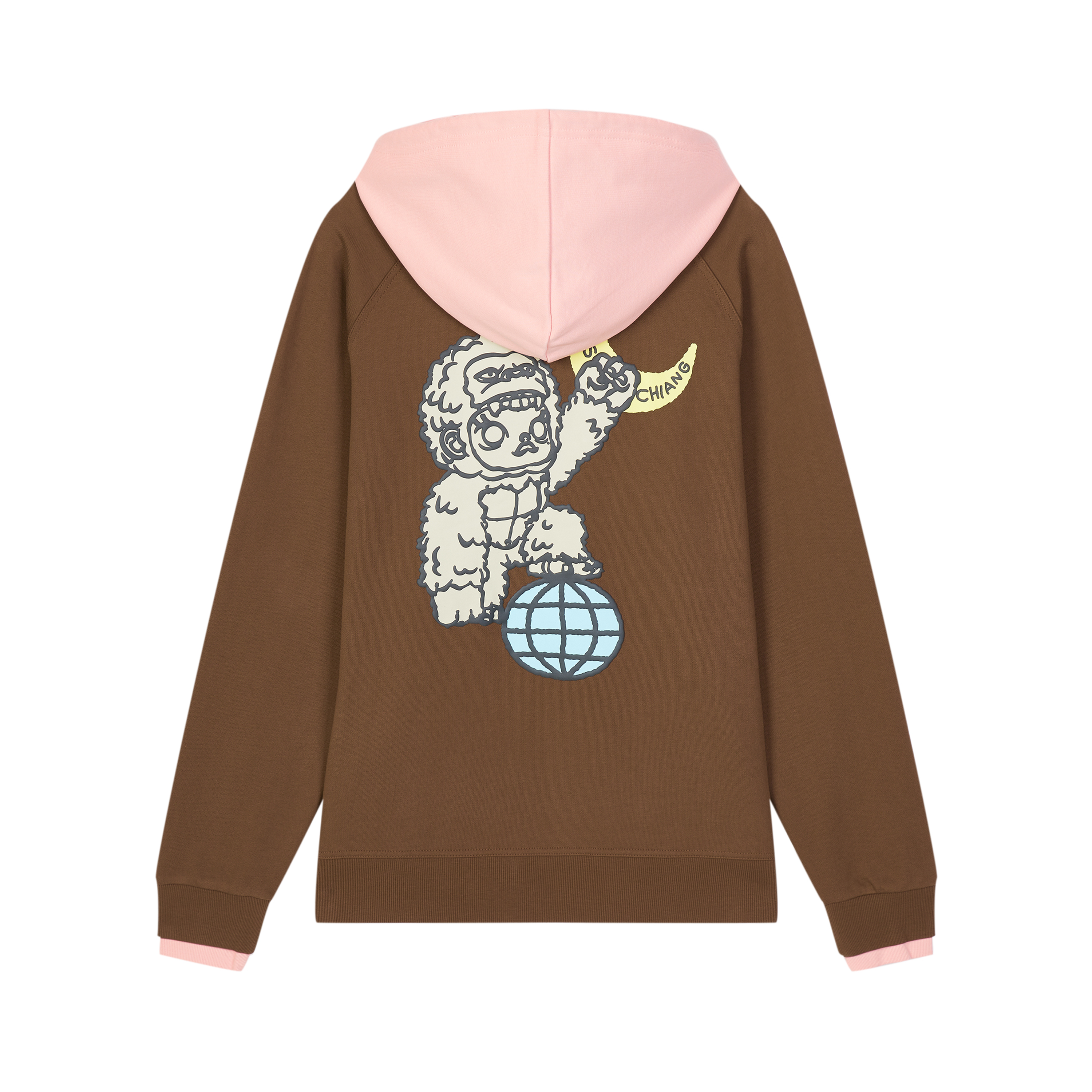 Champion x POP MART MOLLY 瞬間超能力 男女同款 帽TEE(咖/粉)