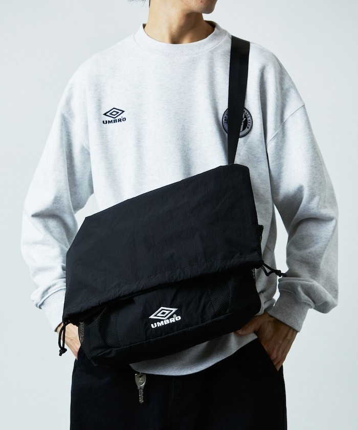 2024AW FREAK'S STORE UMBRO 別注 Nylon Shoulder Bag 束口 聯名 尼龍 單肩包 側背包 現貨 1063394400001
