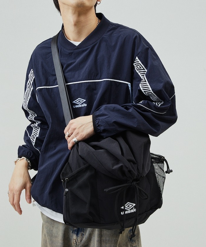 2024AW FREAK'S STORE UMBRO 別注 Nylon Shoulder Bag 束口 聯名 尼龍 單肩包 側背包 現貨 1063394400001