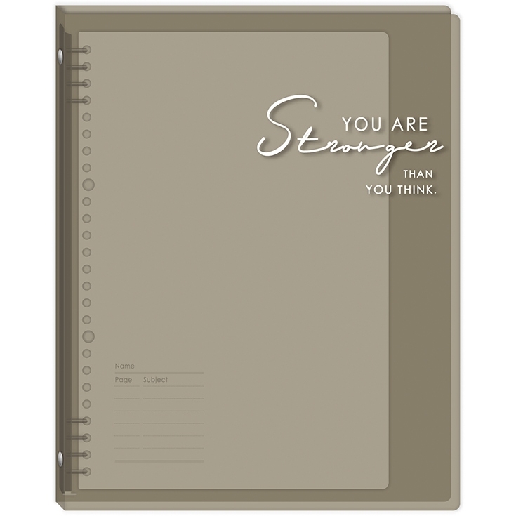 四季紙品 不擋手18K8孔PP夾 【RK2001】