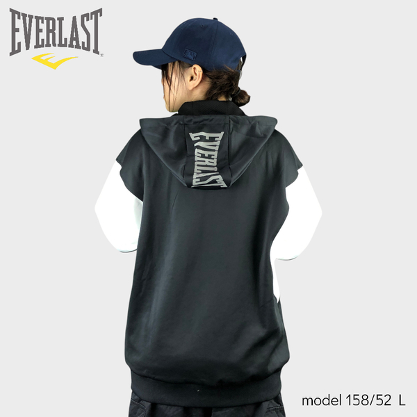 EVERLAST 外套 黑白 拼接 連帽 休閒外套 男 4051110320