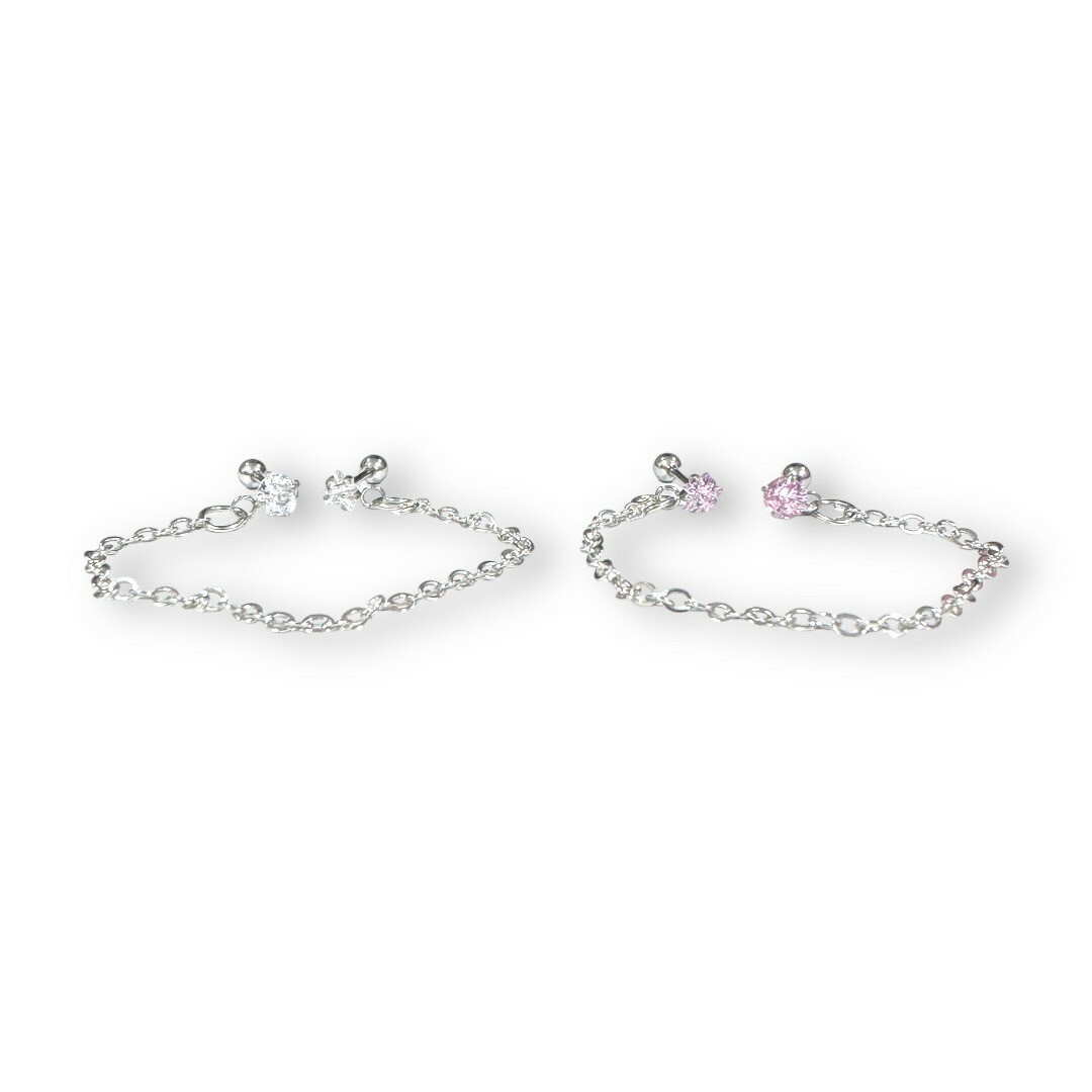 鎖珠-白鋯鍊連星星鋯 2色