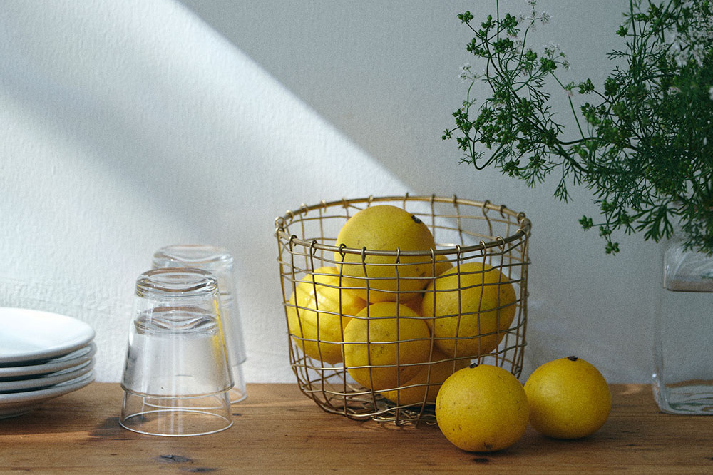 fog - 金色置物籃 / 圓形  / S