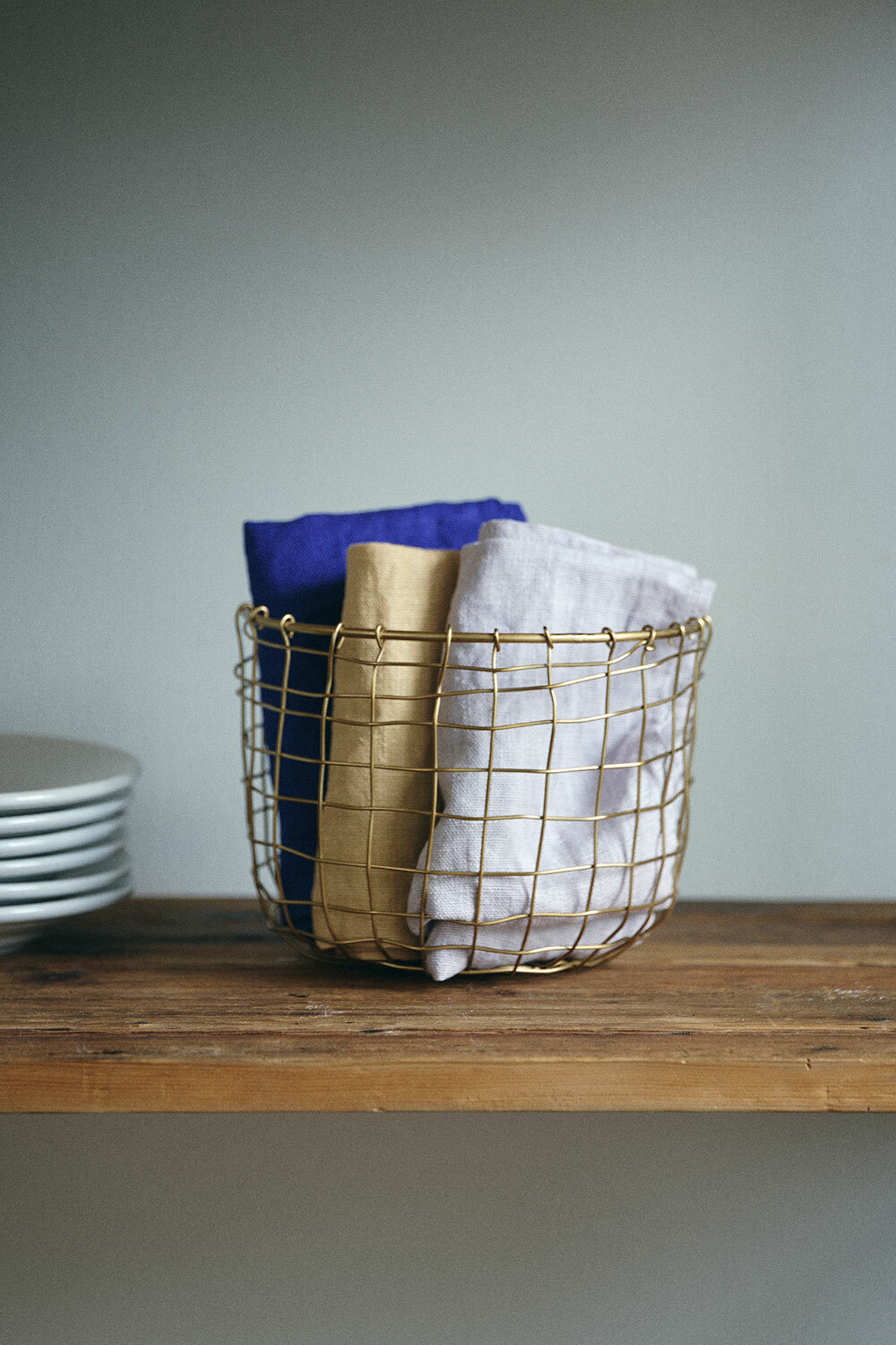 fog - 金色置物籃 / 圓形  / S
