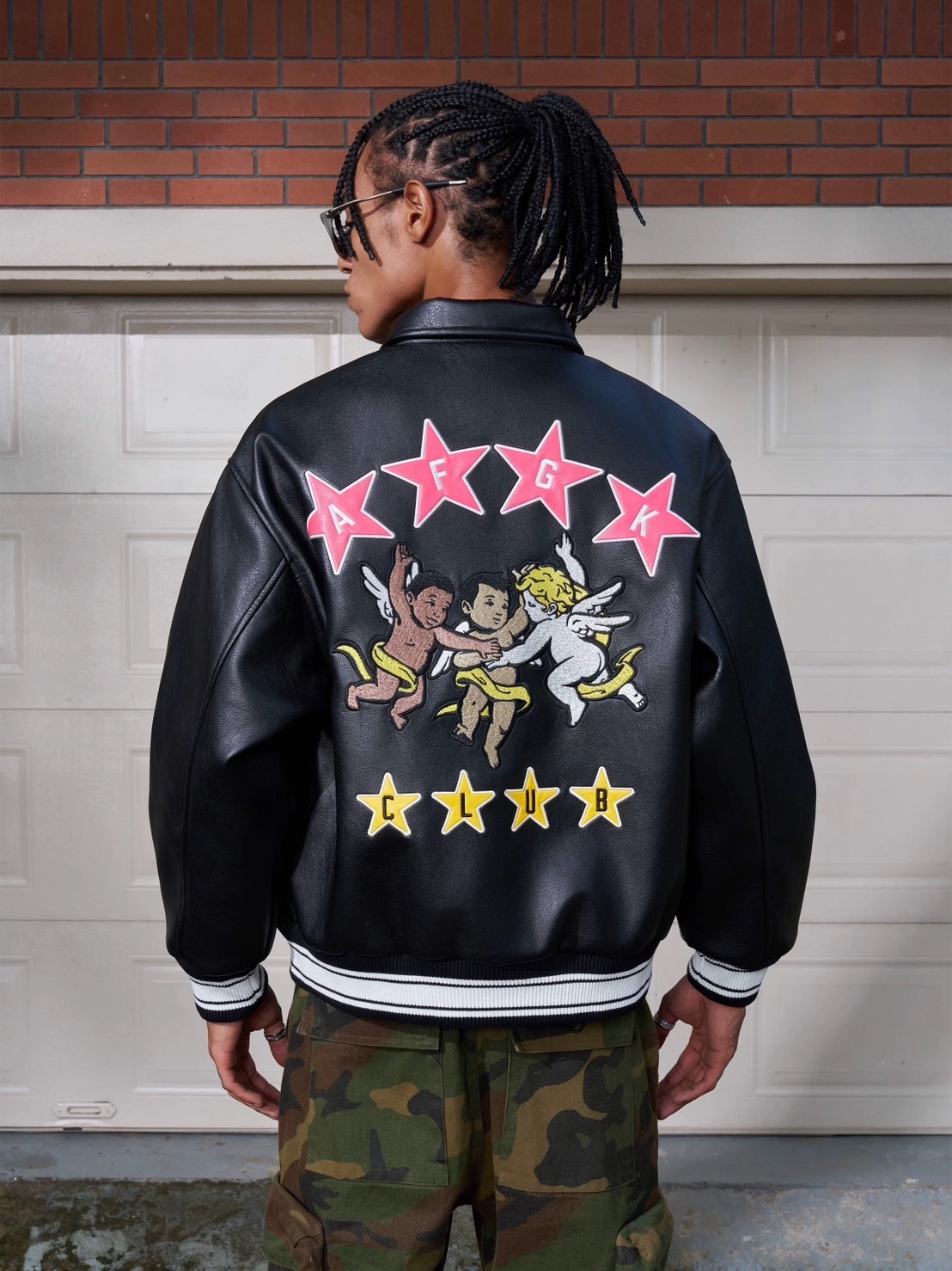 AFGK 星星天使刺繡皮衣 A FEW GOOD KIDS