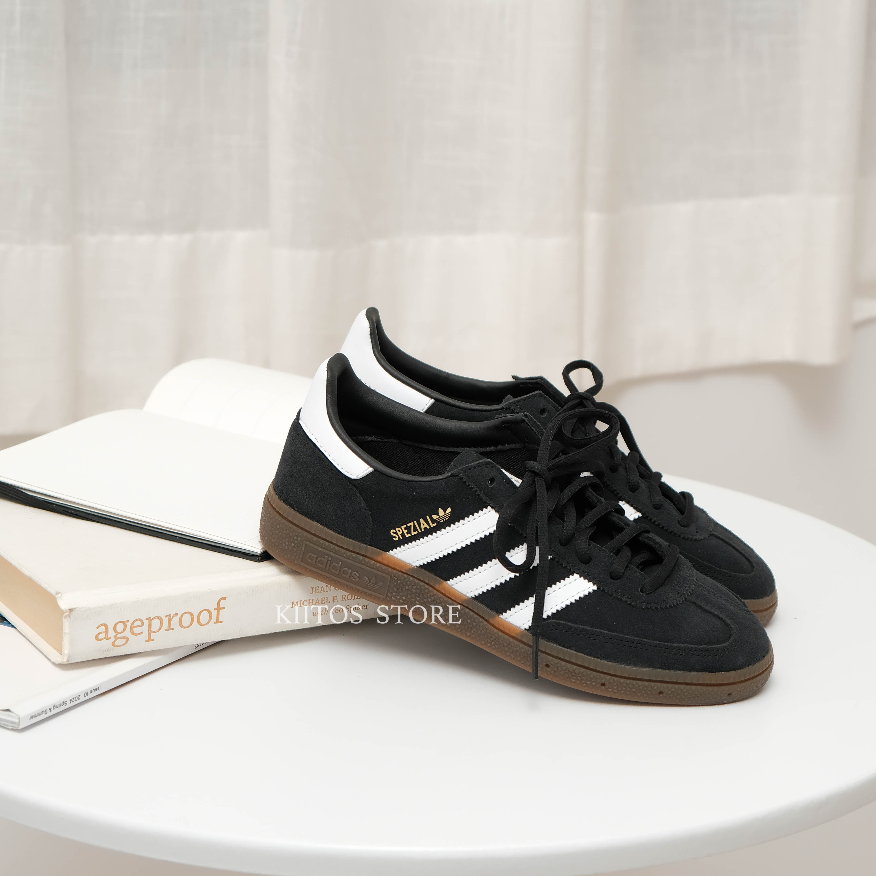 Adidas Handball Spezial "Black Gum" 黑白 麂皮 橡膠底 DB3021