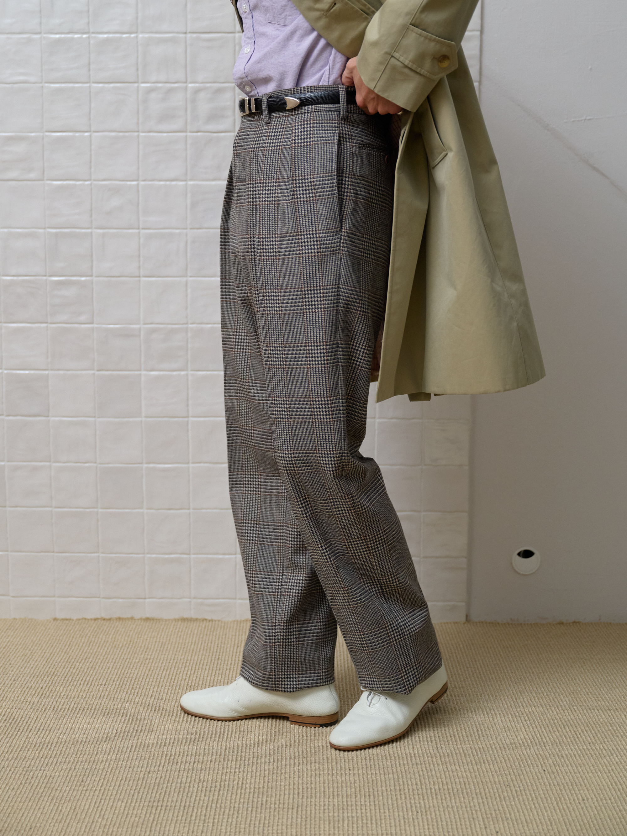 BERNARD ZINS： H8 Bernard Zins ｜H8 Glen Check Trouser