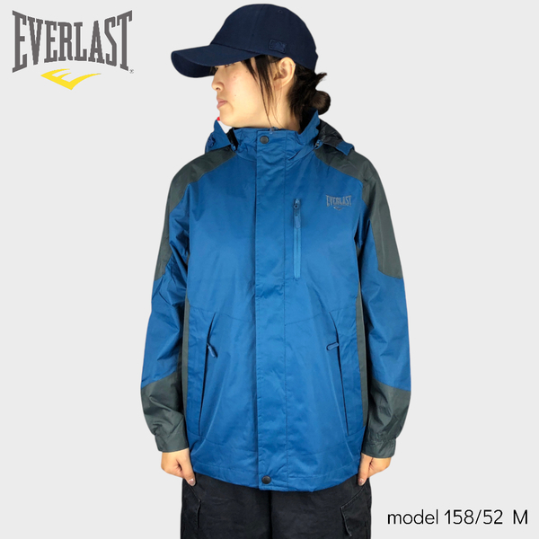 EVERLAST 外套 藍灰 防風 連帽外套 男 4051143482