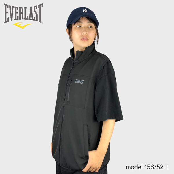 EVERLAST 背心 黑色 立領 內磨毛 休閒背心 男 4051165120