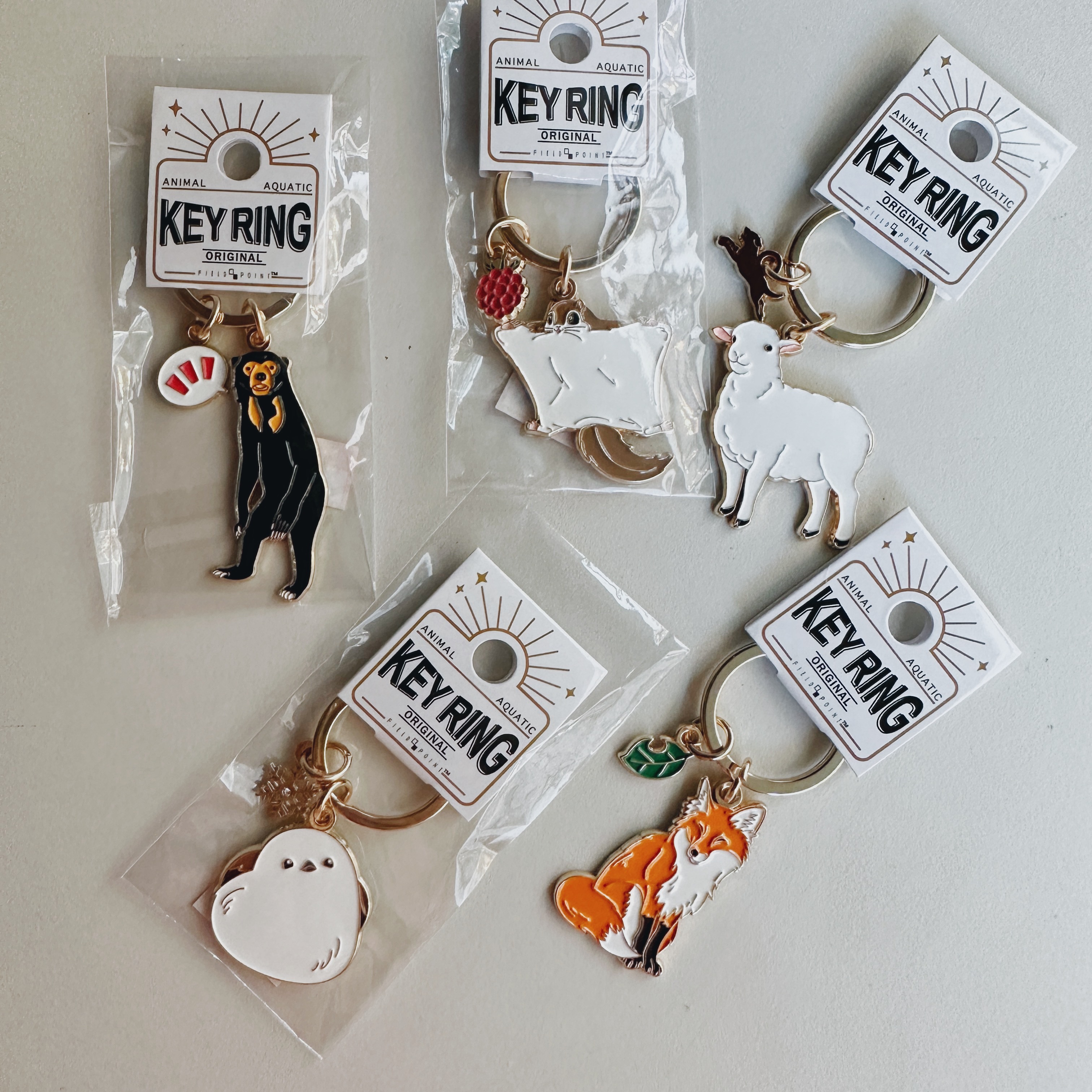 第二彈 動物 金屬鑰匙圈 吊飾｜日本Field Point