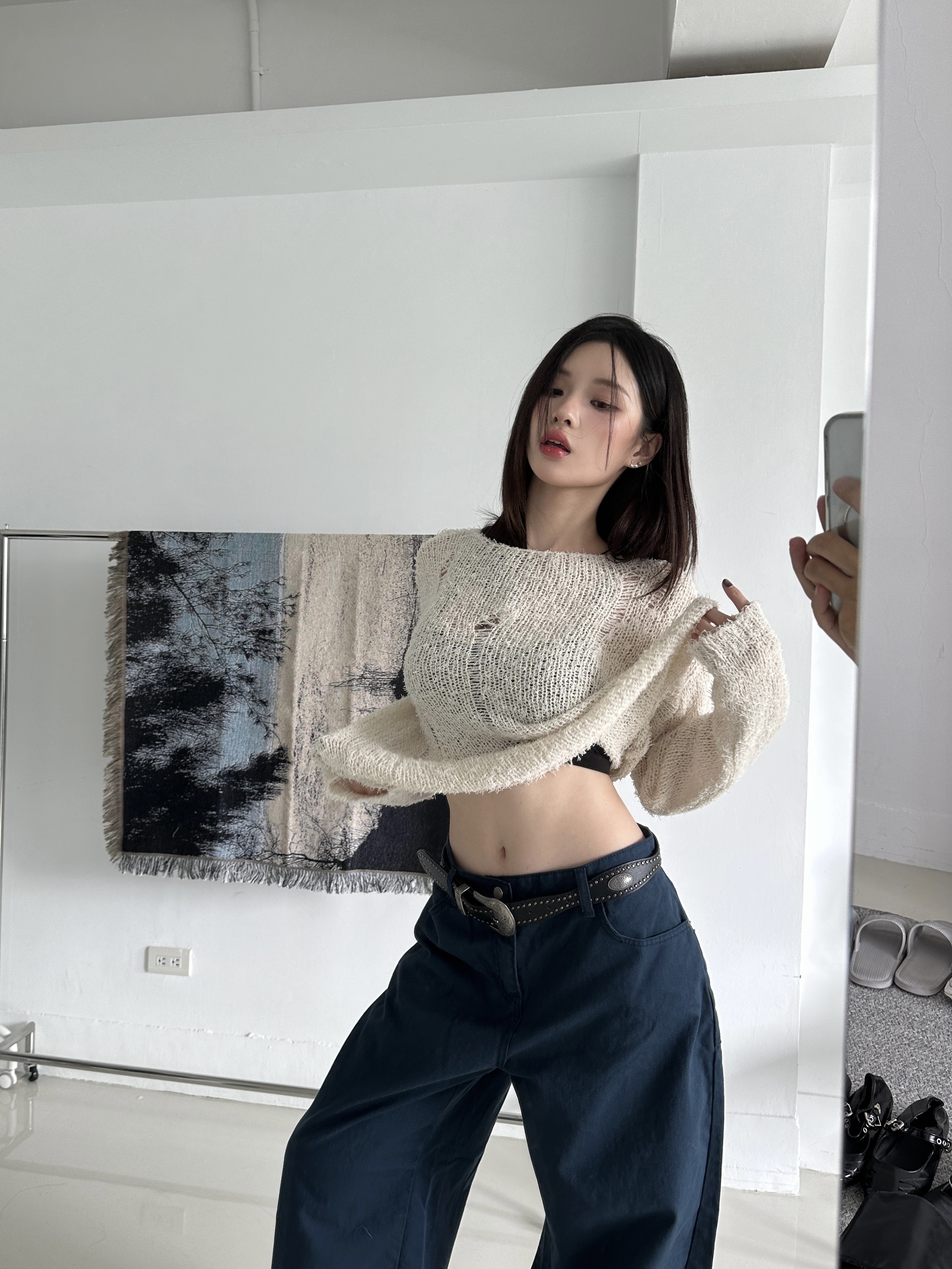 【現貨】Q03 波形復古皮帶