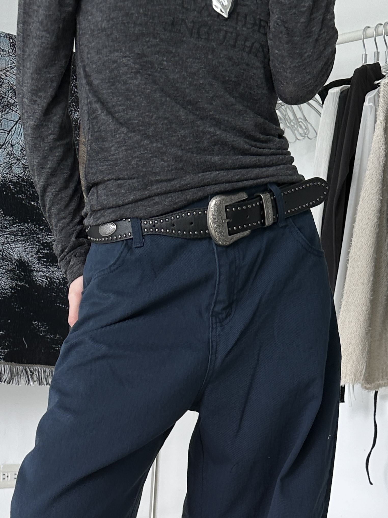 【現貨】Q03 波形復古皮帶