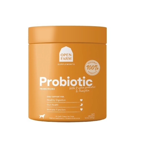 OPEN FARM 狗狗腸道健康益生菌補充品 90粒裝