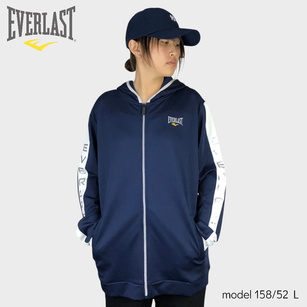 EVERLAST 外套 深藍白 機能 連帽外套 中性 4055140080