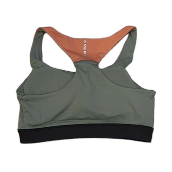 EVERLAST 背心 軍綠色 橘邊 機能 運動內衣 女 4122746072