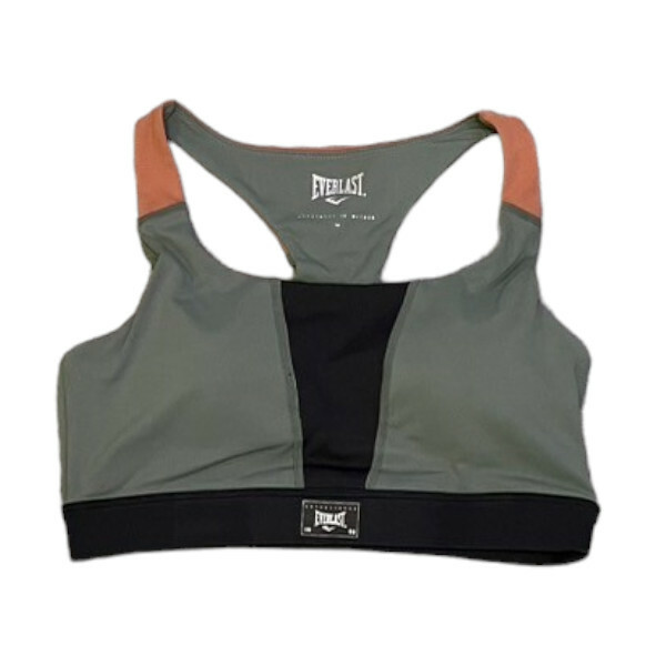 EVERLAST 背心 軍綠色 橘邊 機能 運動內衣 女 4122746072