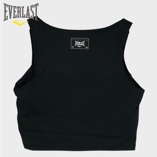 EVERLAST 運動內衣 黑 交叉繩 短版 韻律背心 女 4122746120