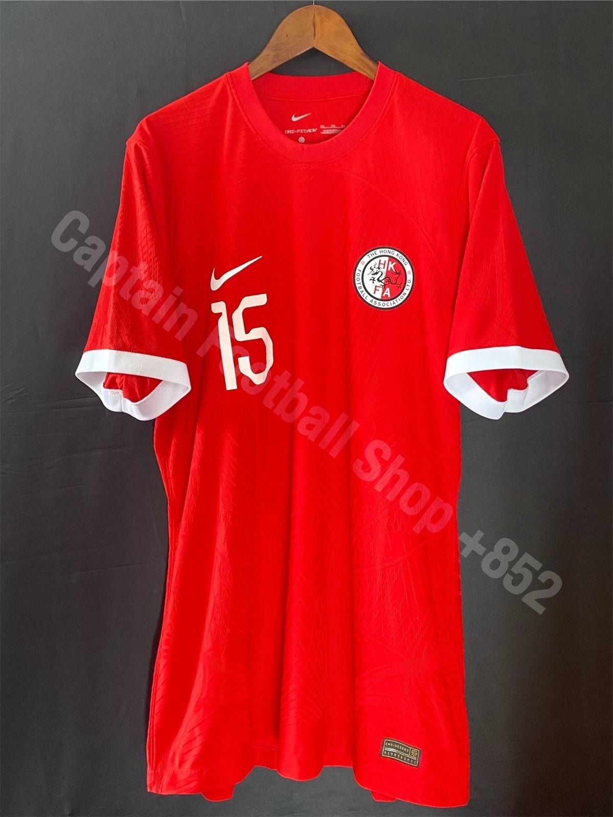 (Match Issue) Hong Kong Football Team 2023-2024 Nike Home Match Worn Player Issue Shirt #15