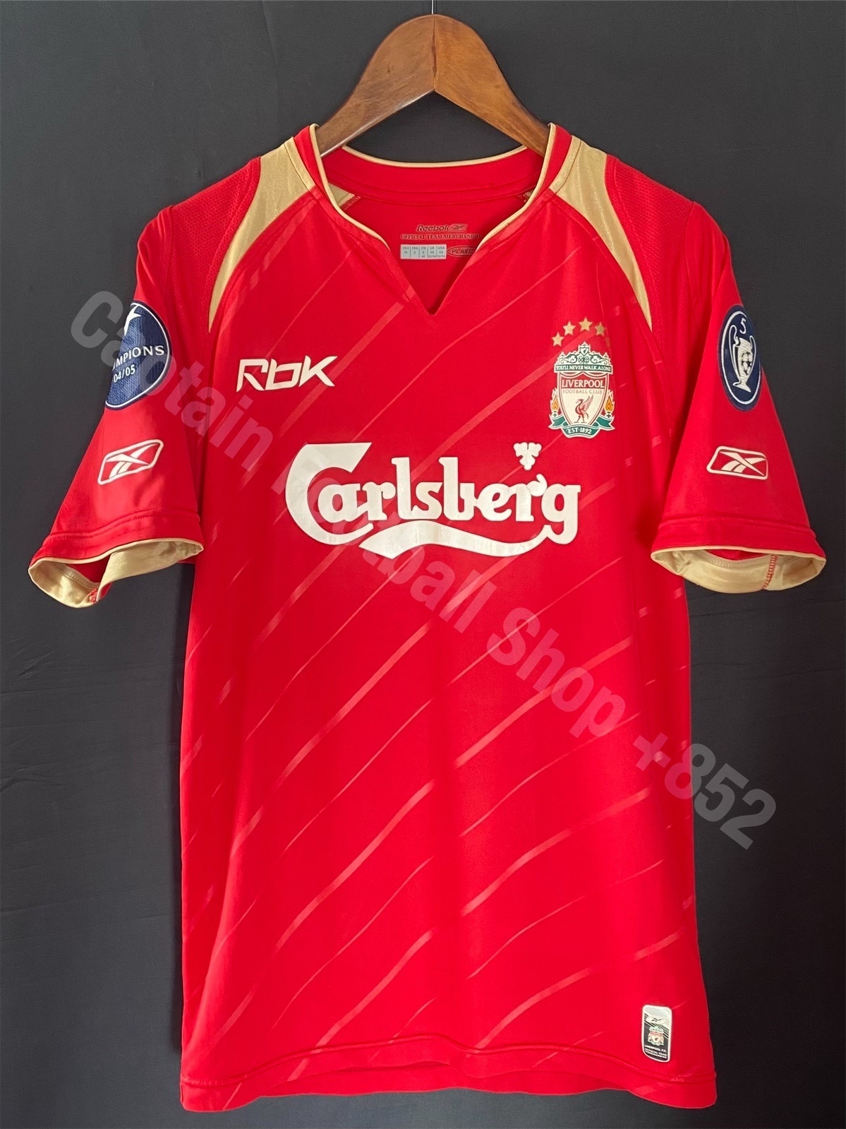 リバプール 2005年 UEFAチャンピオンズリーグ シャツ GERRARD 8 リバプール 2005年 UEFAチャンピオンズリーグ シャツ GERRARD 8