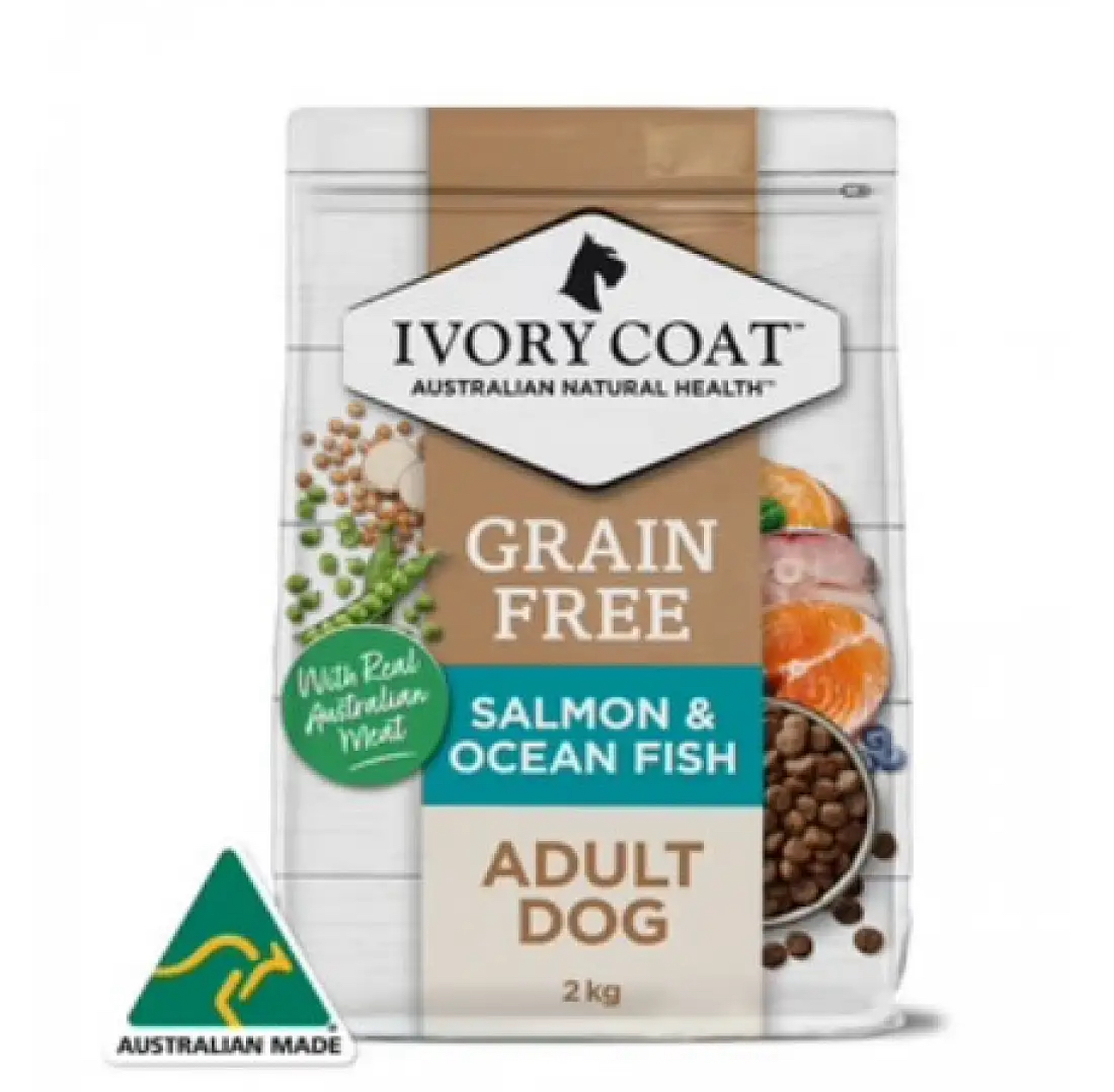 IVORY COAT 無穀物深海魚三文魚成犬配方狗糧 2kg 13kg