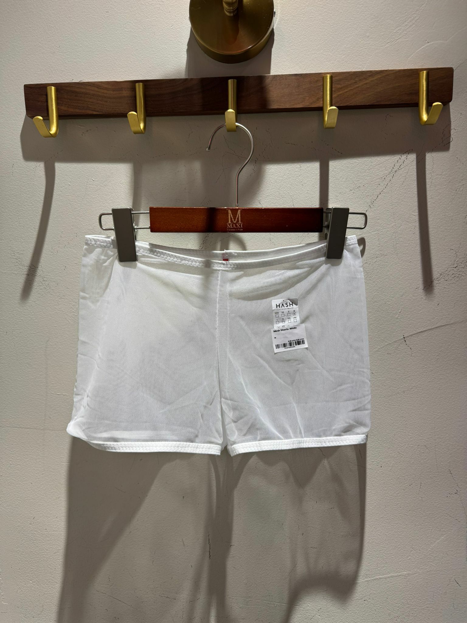 Mesh Shorts-White