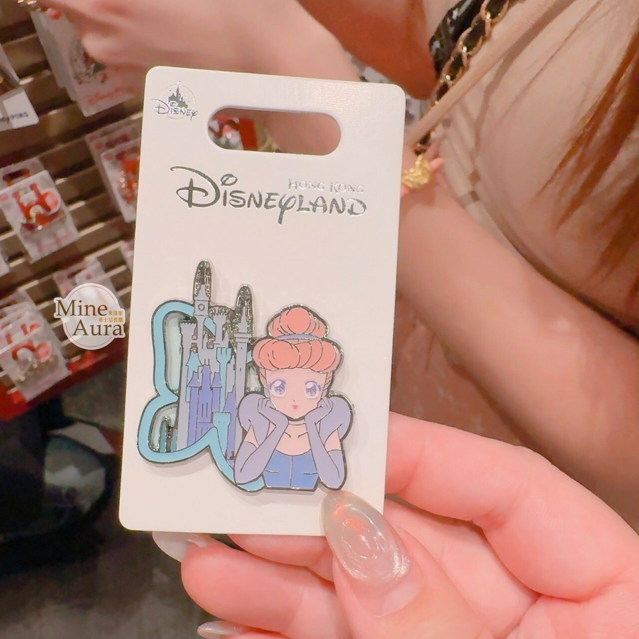 漫畫風 仙杜瑞拉 Cinderella 城堡 造型 徽章 PIN 仙履奇緣 -香港迪士尼樂園