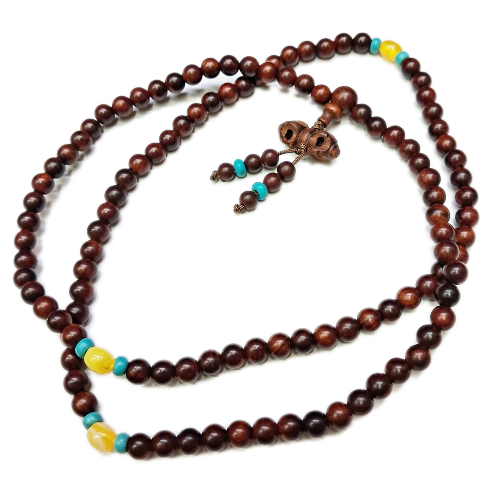 緬甸花梨木108念珠6mm【十方】133001