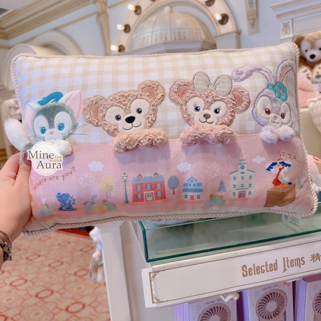 達菲 Duffy 和朋友們系列 捉迷藏系列 雙面 抱枕 靠墊 枕頭 -香港迪士尼樂園