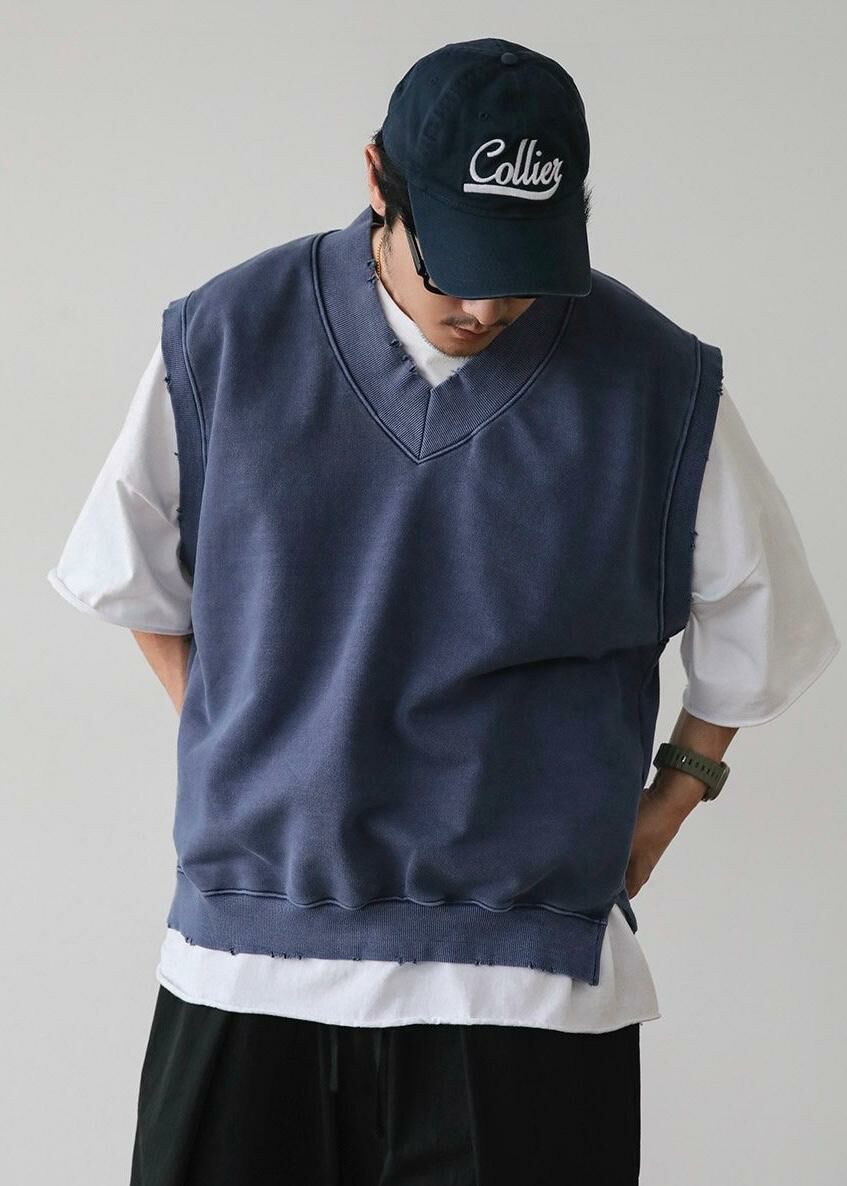 V領破邊背心 12GAUGE-017V