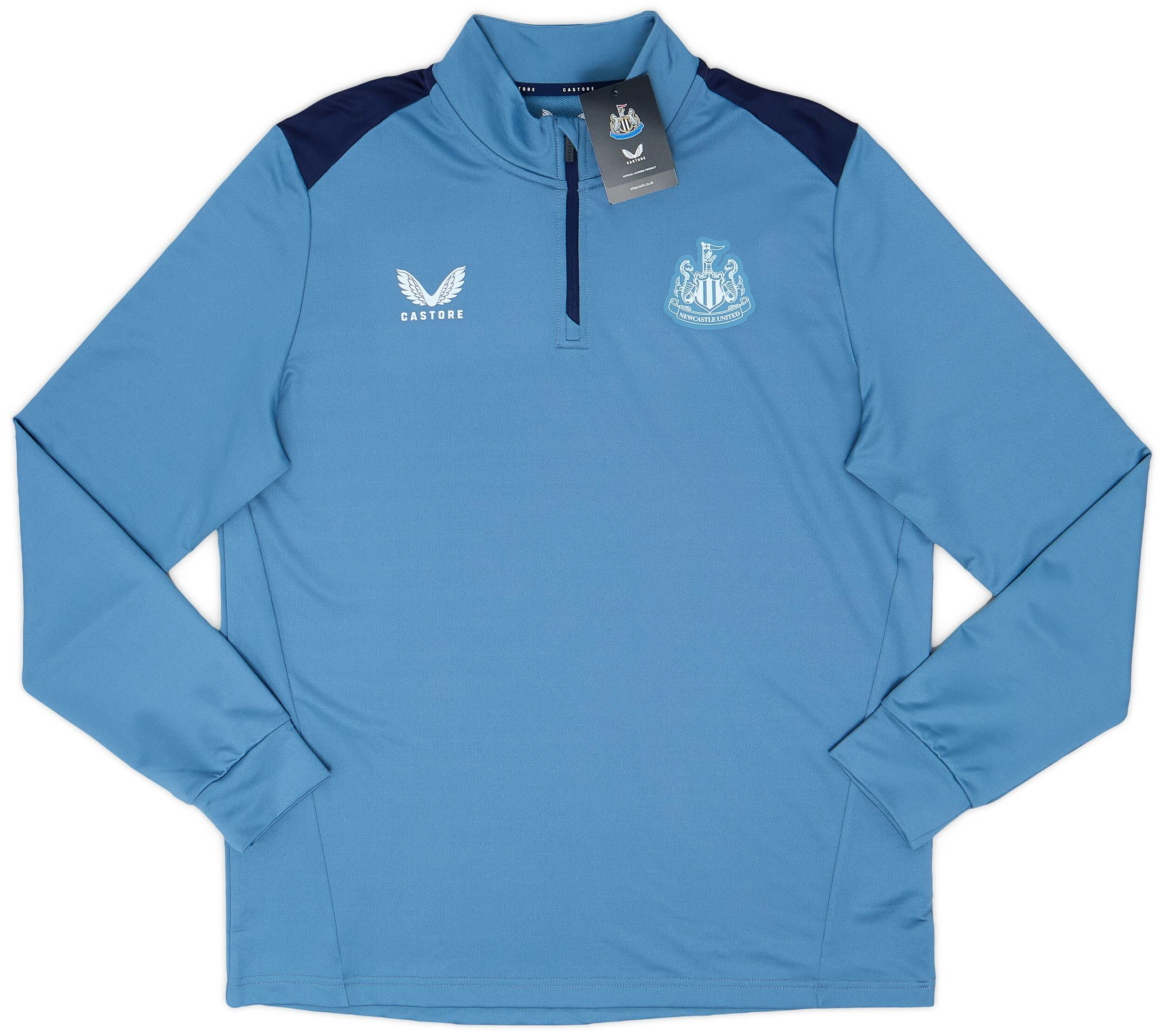 2023 Newcastle United Grey Blue Matchday 1/4 Zip Top