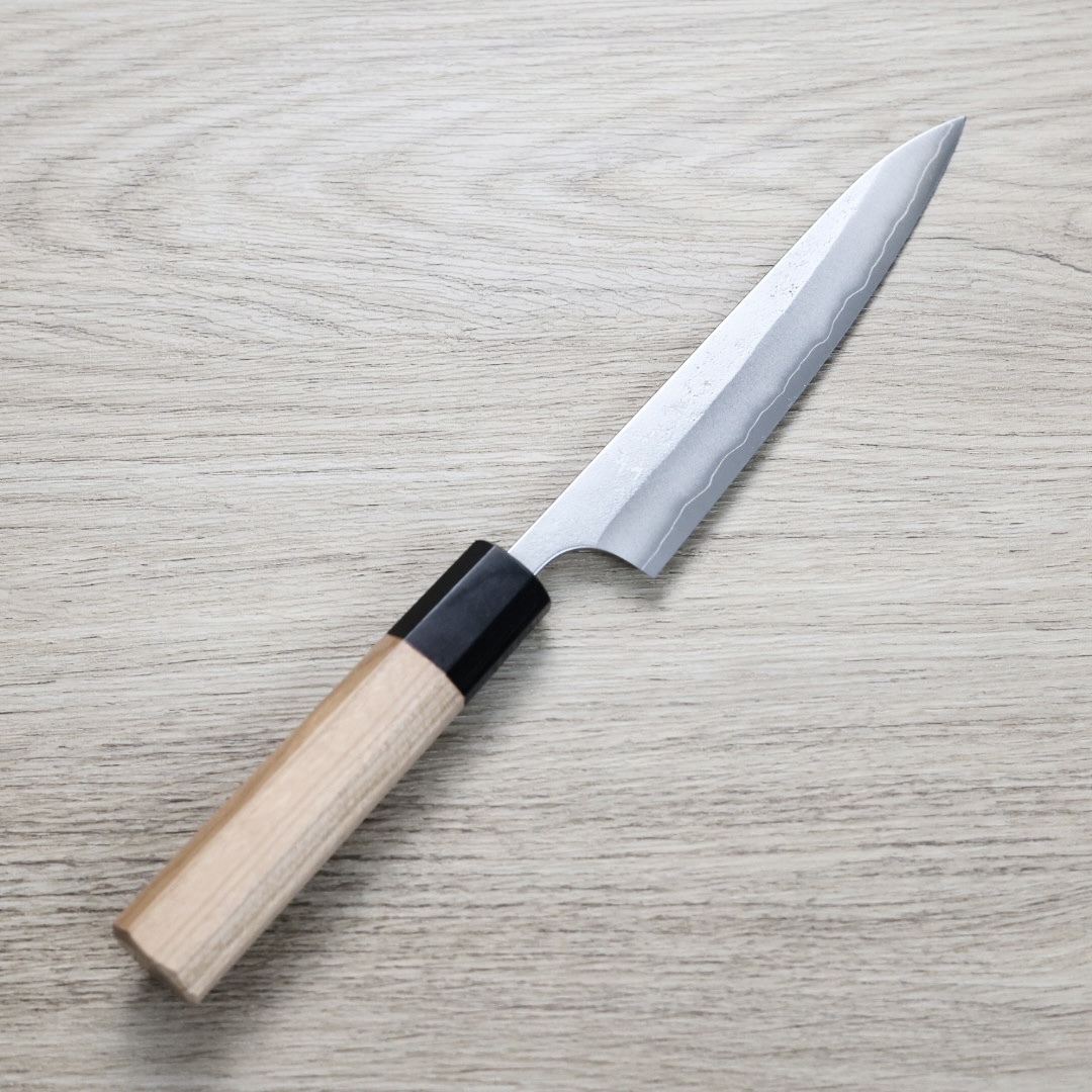 加藤義實 蔬果刀 150mm 銀三鋼 鍛造/梨地