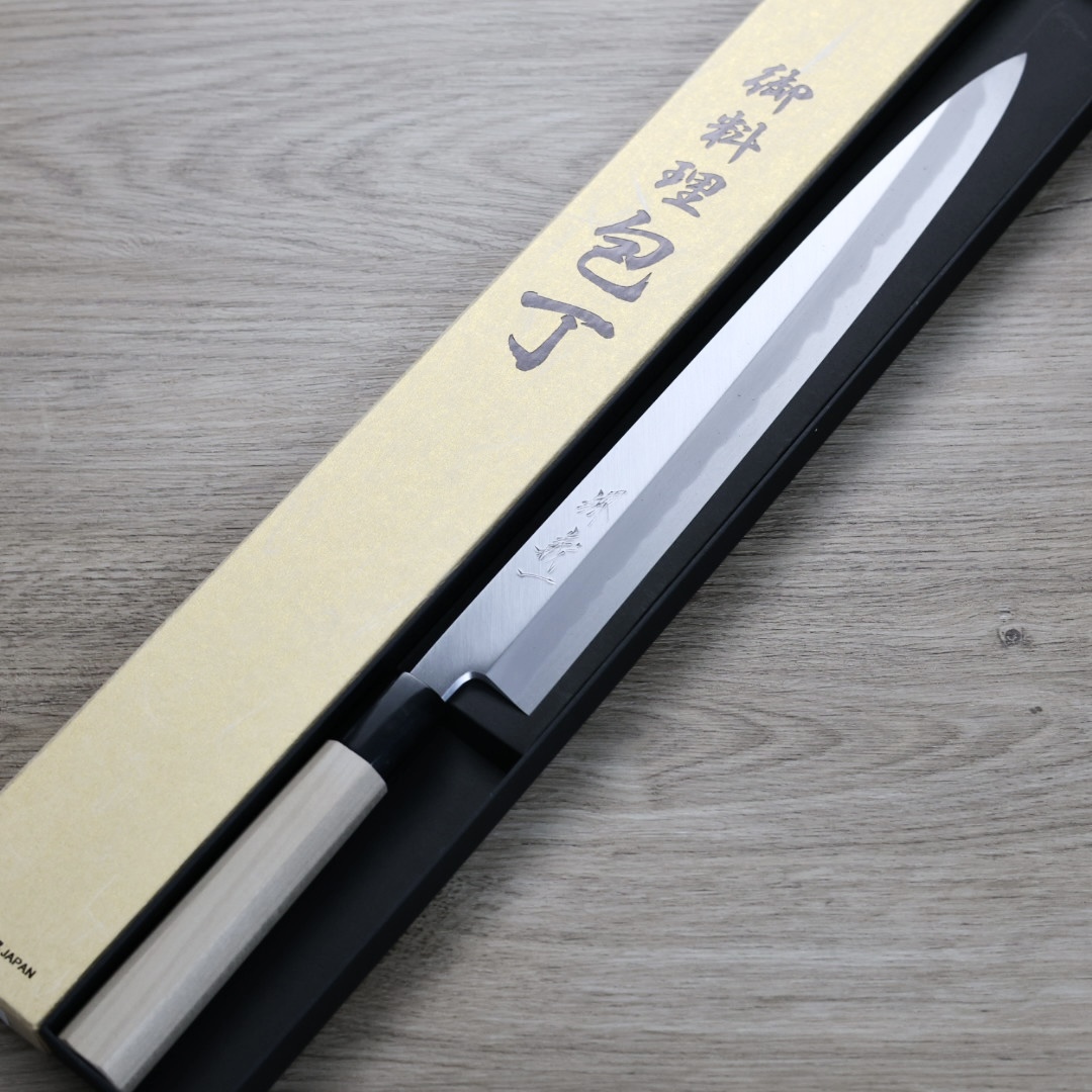 田中義一 柳刃 330mm 白紙鋼/付鞘