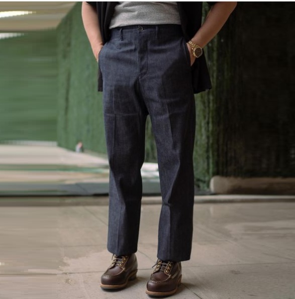 ON SALE: VISVIM SOCIAL SCULPTURE CHINO PANTS HW UNWASHED - INDIGO PRE ORDER ITEM (預訂中)