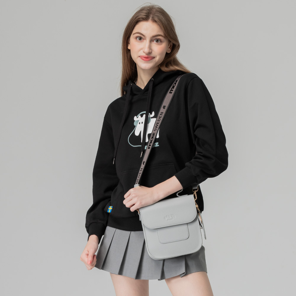 moz swedish moose water repellent square tote bag