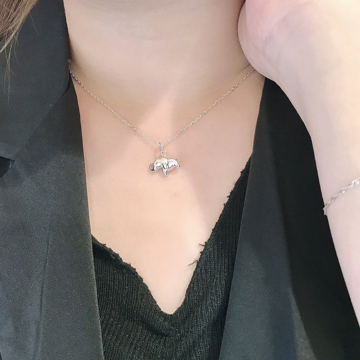 幸福旅行者 – 大象純銀項鍊