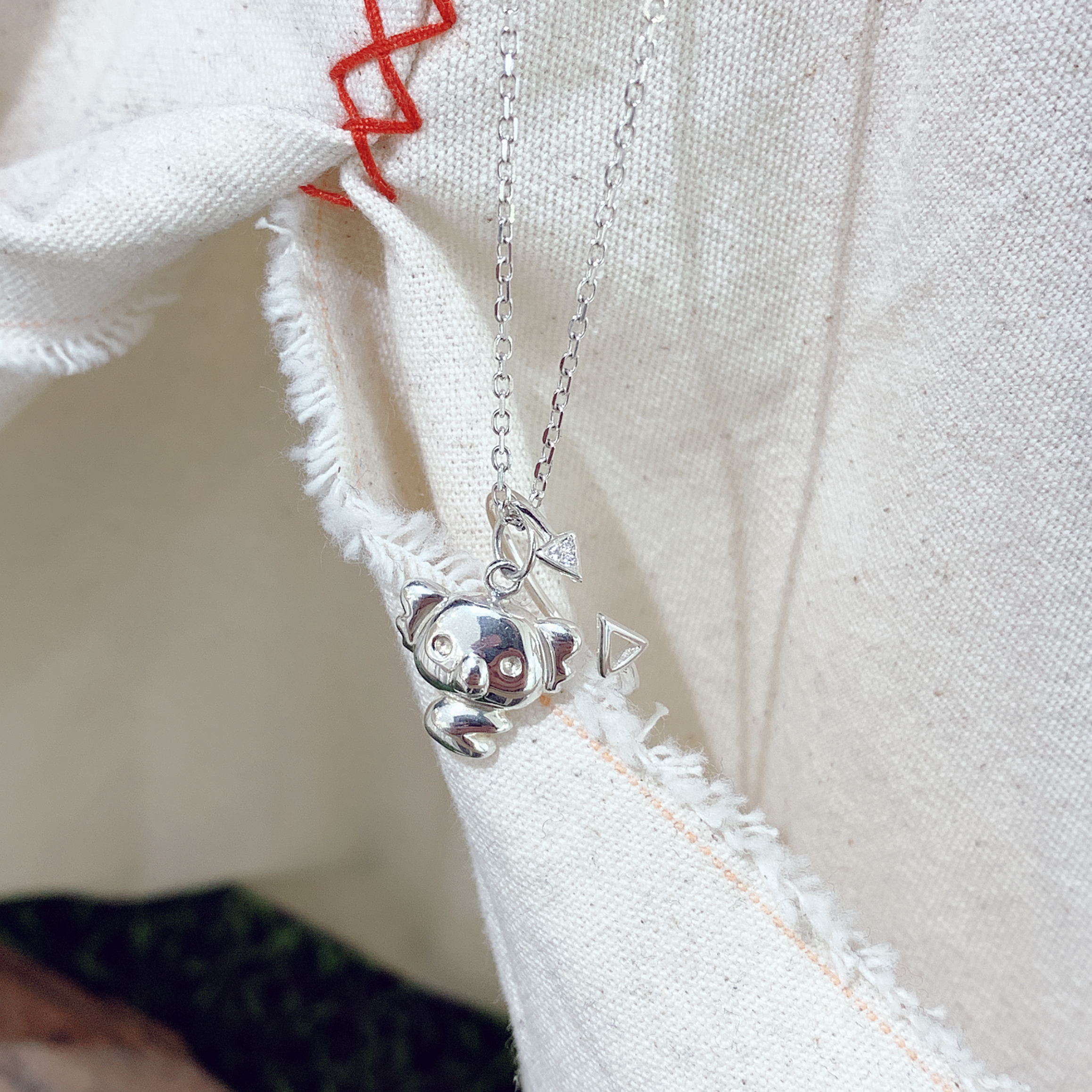 幸福旅行者 – 無尾熊純銀項鍊