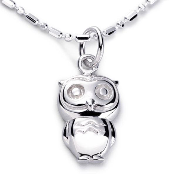 幸福旅行者 - 貓頭鷹純銀項鍊