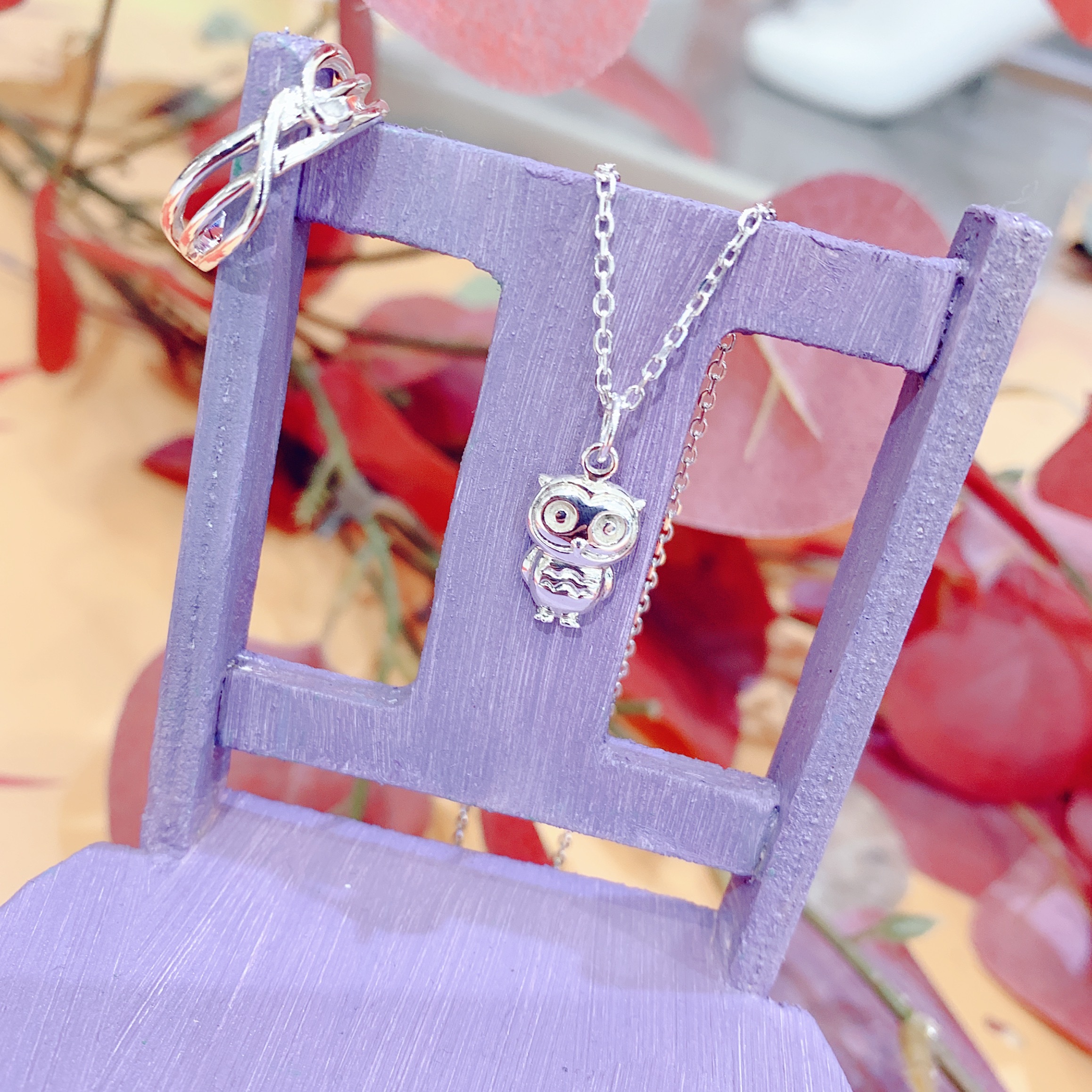 幸福旅行者 - 貓頭鷹純銀項鍊