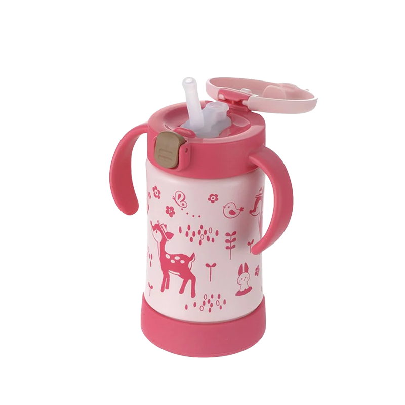 Richell 利其爾 不鏽鋼吸管保溫水杯300ml