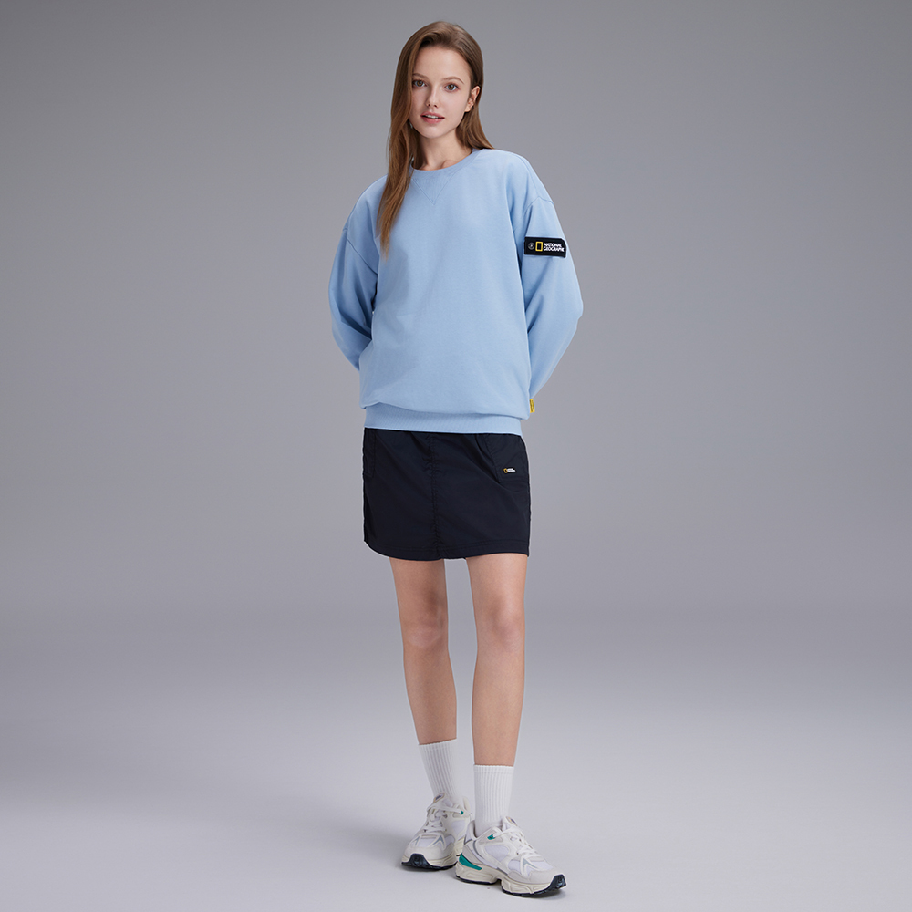 LARGA Semi Overfit Sweatshirt - STORM BLUE