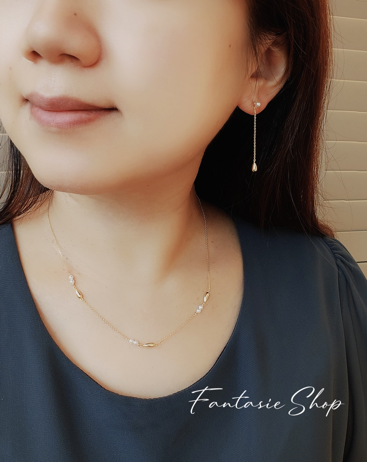 水滴。925純銀項鍊