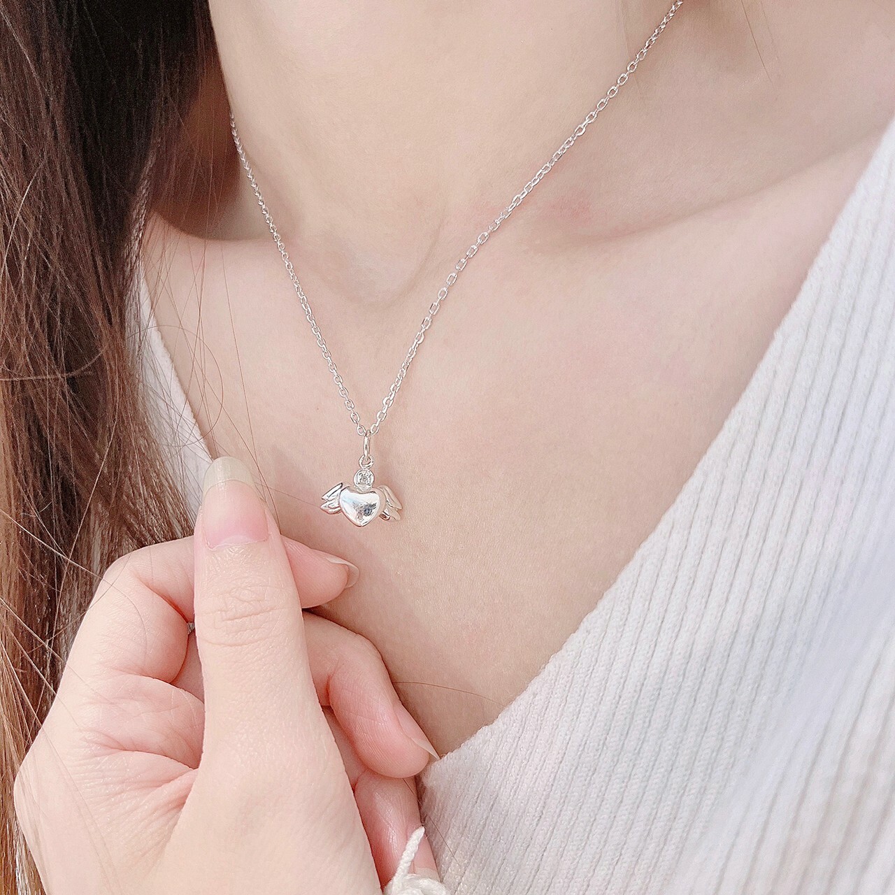 幸福童話 – 愛心純銀項鍊