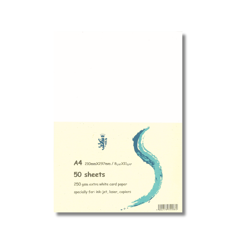 A4 白卡紙 特厚身紙 (250gsm) (1包50張)