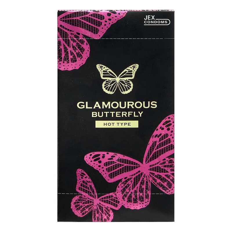 JEX Glamourous Butterfly Hot Type 12's Pack Latex Condom