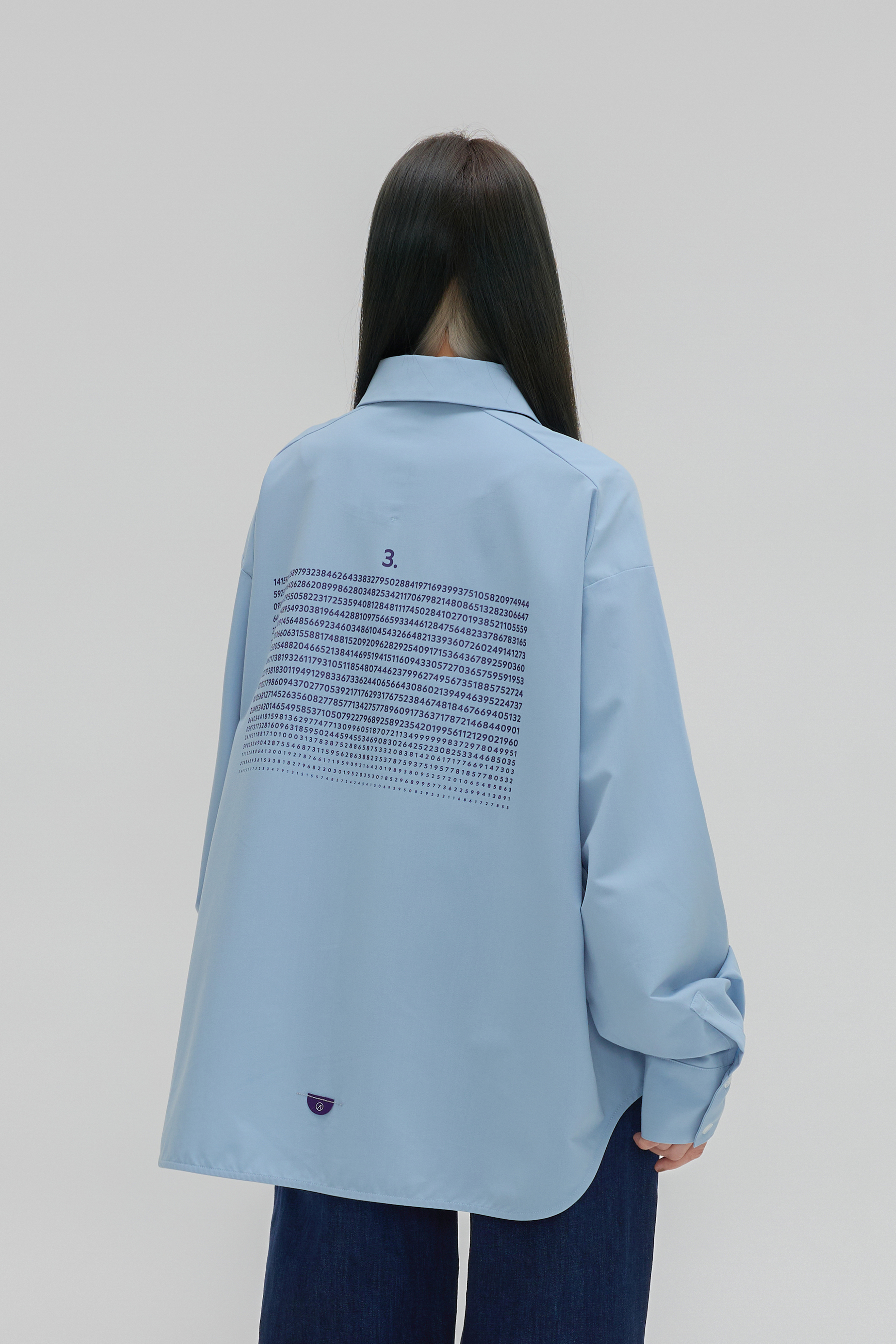 π Shirt｜Sky Blue