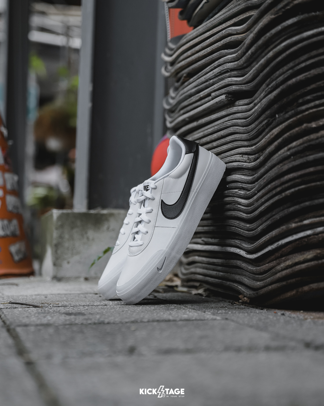 男鞋 NIKE COURT SHOT 'White' 白黑 皮革 小勾 低筒 休閒鞋【FQ8146-104】