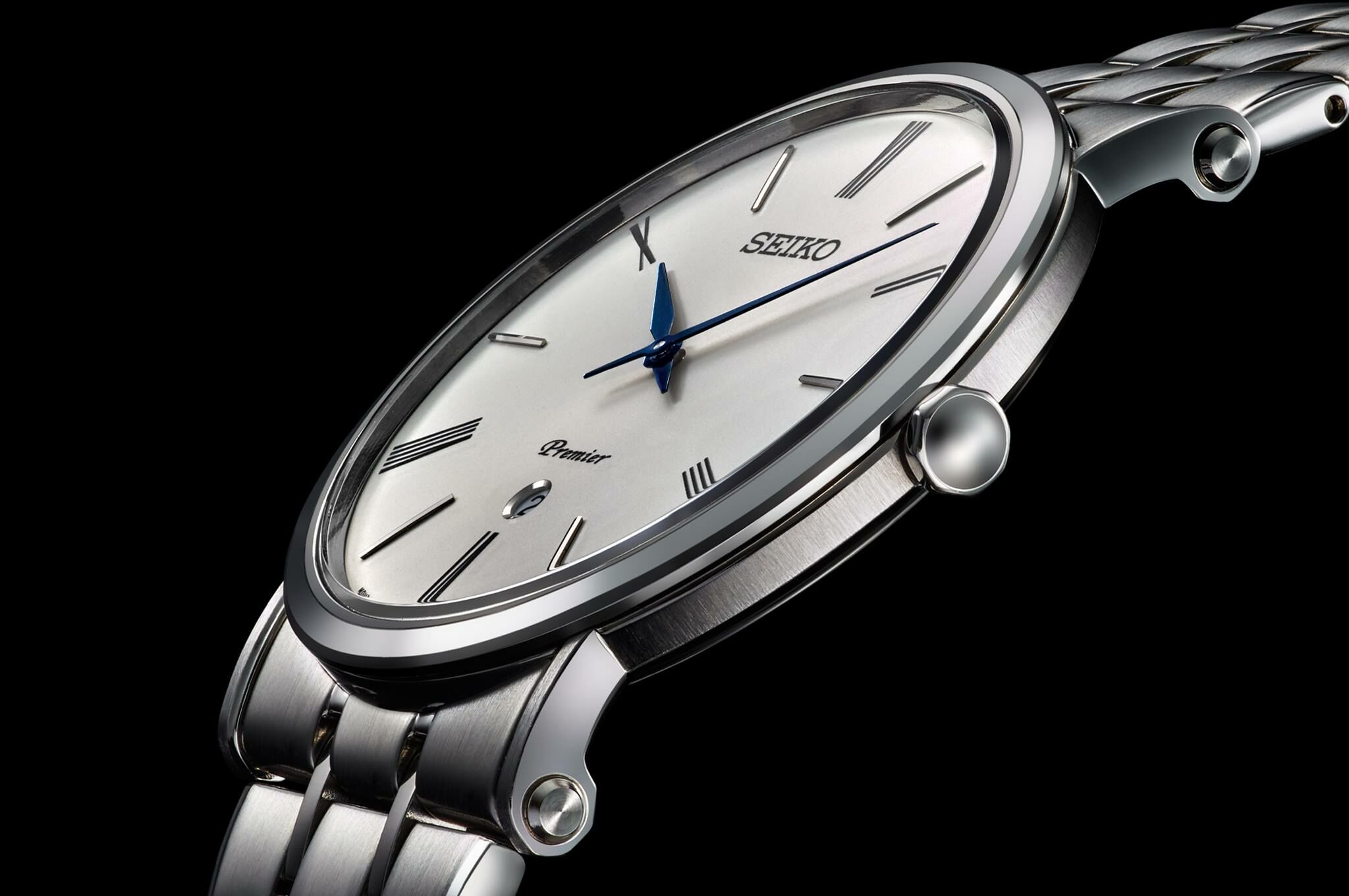 萬年鐘錶 - SEIKO Premier  超薄款簡約石英不鏽鋼男錶  SKP391J1  /  7N39-0CA0S  錶徑40.7MM