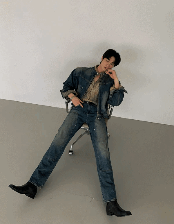 卡彭德牛仔外套 鉚釘牛仔褲