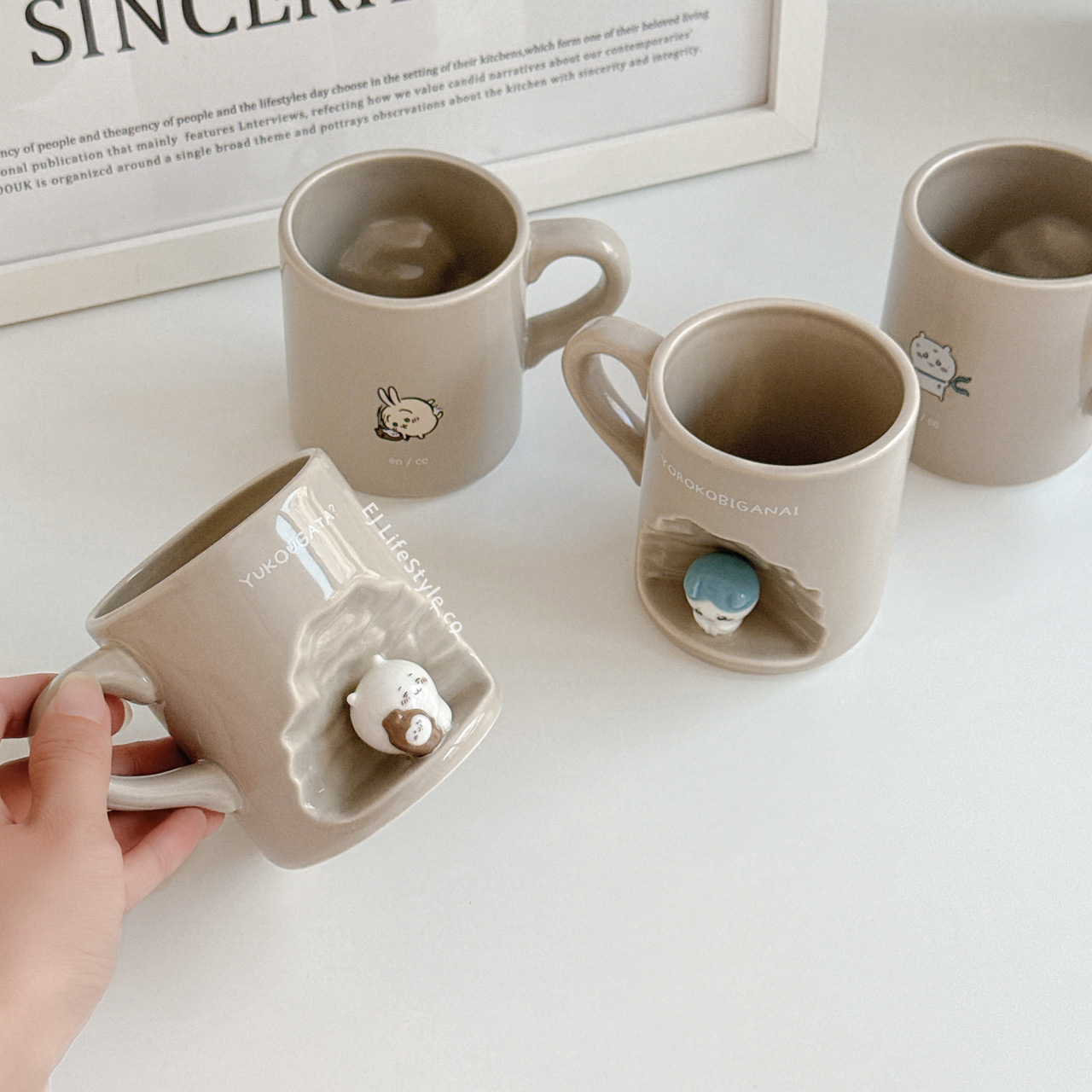 🇯🇵 CHIIKAWA 吉伊卡哇 角落系列 山洞馬克杯 小八 吉伊 立體杯 / 現貨